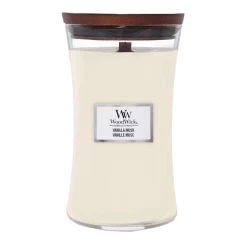 Woodwick Vanilla Musk Large Candle - Geurkaars
