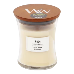 Woodwick White Honey Medium Candle - Geurkaars