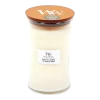 Woodwick White Tea & Jasmine Large Candle - Geurkaars -Huisdecoratie Winkel woodwick white tea jasmine xl candle geurskaars 1 4