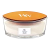 Woodwick White Teak Ellipse Candle - Geurkaars